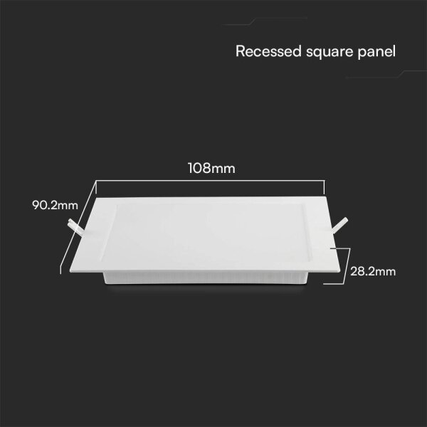LED Podhľadové svietidlo SAMSUNG CHIP LED/3W/230V 4000K 9x9 cm biela
