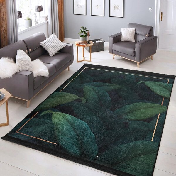Prateľný koberec v petrolejovej farbe 80x150 cm Unique – Mila Home