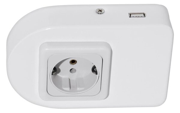 Eglo 94663 - Podlinková zásuvka SCHUKO vr.USB TAXANO