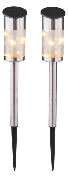 Globo 33799-2 - SADA 2x Solárna lampa 10xLED/0,06W/1,2V IP44
