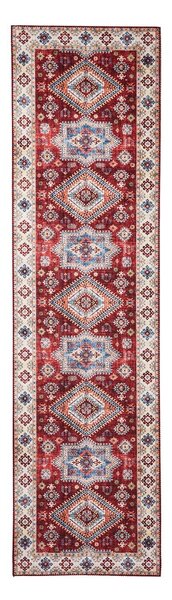Červený/béžový koberec behúň 225x60 cm Topaz - Think Rugs