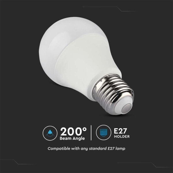 LED RGB Stmievateľná žiarovka A60 E27/8,5W/230V 4000K + diaľkové ovládanie