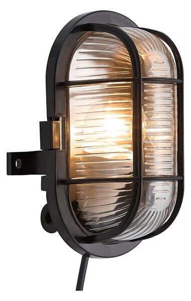 Nordlux - Vonkajšie nástenné svietidlo SKOTLAMPE 1xE27/60W/230V IP44 čierna