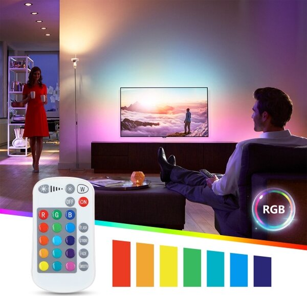 LED RGBW Stmievateľná žiarovka E27/8W/230V 3000K - Aigostar