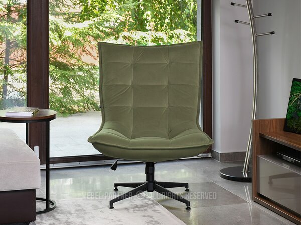 NovýNábytok.sk Kreslo Palma (olivový + čierna). Akcia -17%. Vlastná spoľahlivá doprava až k Vám domov. 1110371