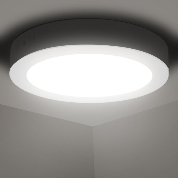 Aigostar - LED Stropné prisadené svietidlo LED/12W/230V pr. 17,4 cm 4000K biela