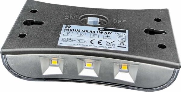 LED Solárne nástenné svietidlo LED/1W/1,2V 600 mAh IP44