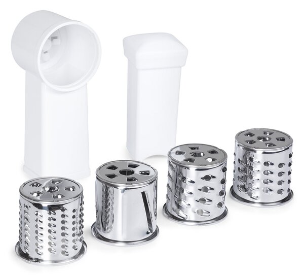 Klarstein Mighty Mince nadstavec na strúhanie s tamperom 4 struháky Plast Hliník