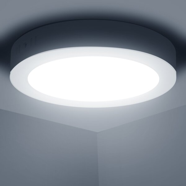 Aigostar - LED Stropné prisadené svietidlo LED/12W/230V pr. 17,4 cm 6500K biela