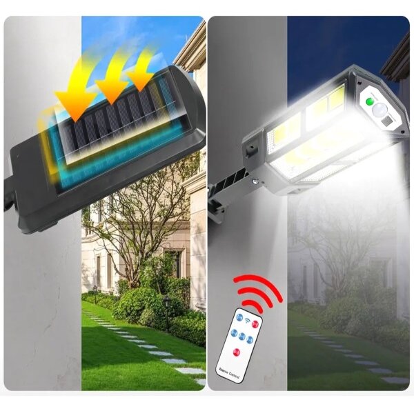 ZD96 LED solárna lampa 300W snímač súmraku a pohybu