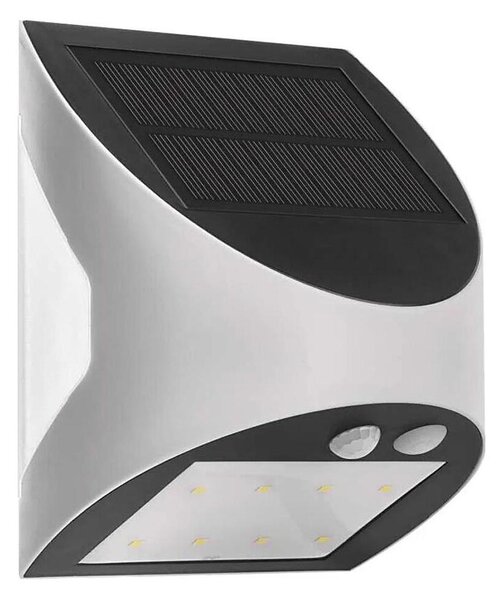 LED Solárne nástenné svietidlo so senzorom LUMI LED/3,7W 1200mAh IP54 biela