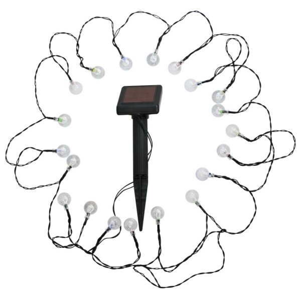 LED RGB Solárne svietidlo 20xLED/1,2V 300 mAh IP44