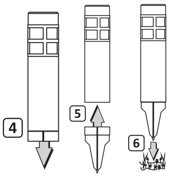 LED Solárna lampa MARK LED/1,2V 200 mAh IP44