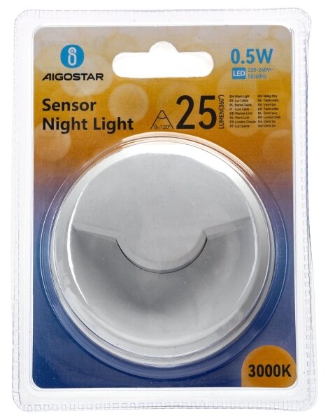 Aigostar - LED Nočné svetlo so senzorom LED/0,5W/230V 3000K