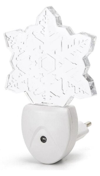Aigostar - LED RGB Nočné svetlo so senzorom súmraku LED/0,5W/230V vločka