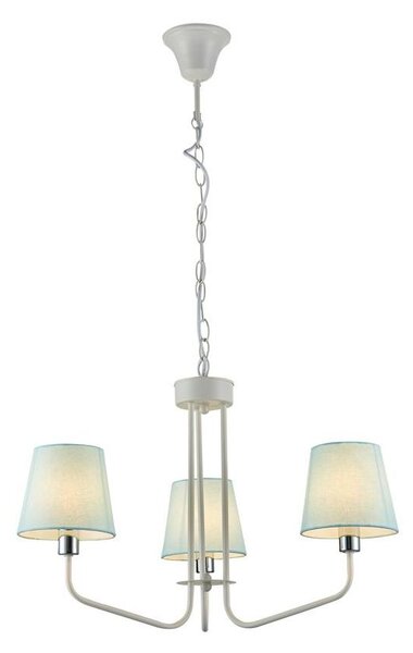 Modrý závesný luster York Ledea pre žiarovku 3x E14 – LED lustre a svietidlá > Kolekcie svietidiel > Kolekcia svietidiel YORK LEDEA