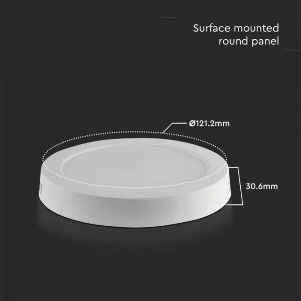LED Stropné svietidlo LED/6W/230V 6500K pr. 12 cm biela