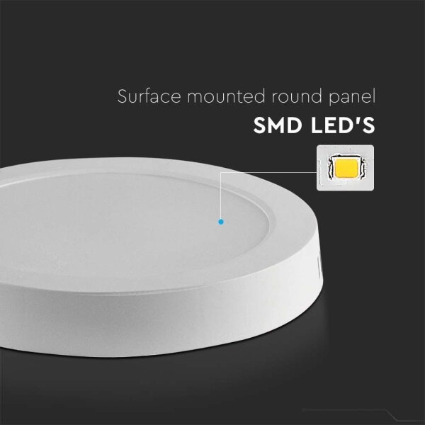 LED Stropné svietidlo LED/6W/230V 3000K pr. 12 cm biela