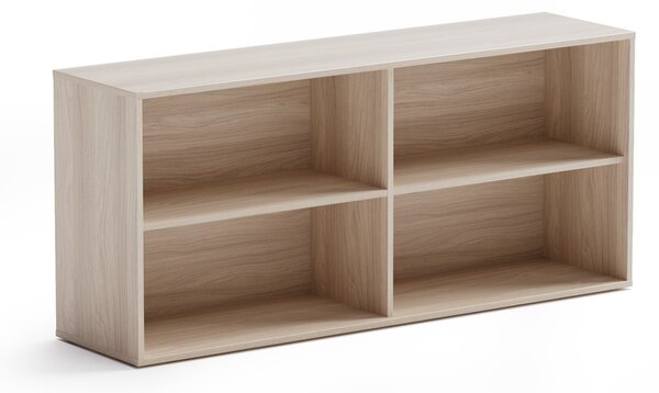 Kancelársky regál BLOCK, 1600 × 400 × 710 mm, dub prírodný