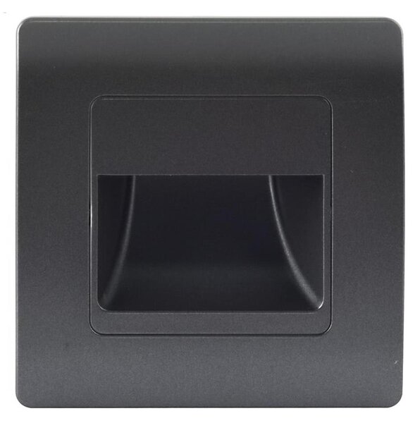Emithor 70438 - LED Schodiskové svietidlo STEP LIGHT LED/1W/230V 4000K čierna