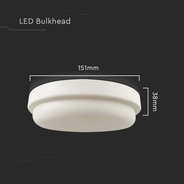 LED Kúpeľňové stropné svietidlo LED/12W/230V 4000K IP54 pr. 15 cm