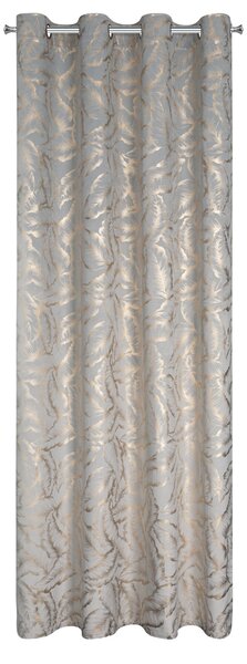 ZATEMŇOVACÍ ZÁVES NA KRÚŽKOCH MILENA 140X250 CM LISTY