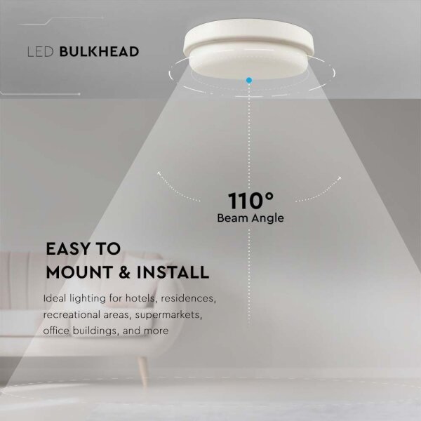 LED Kúpeľňové stropné svietidlo LED/12W/230V 4000K IP54 pr. 15 cm