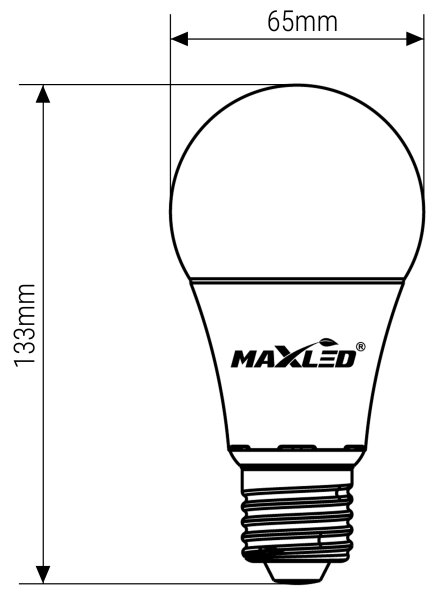 LED Žiarovka A65 E27/15W/230V 4000K