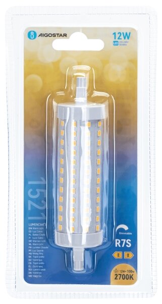 LED Stmievateľná žiarovka R7s/12W/230V 2700K - Aigostar