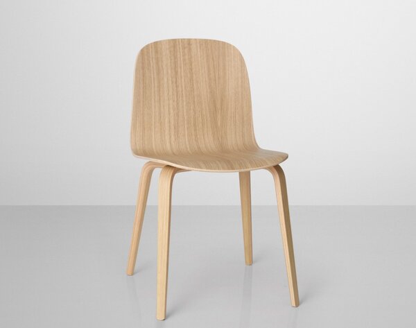 Muuto Stolička Visu, wood base, oak