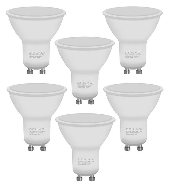 SADA 6x LED Žiarovka ECOLINE GU10/6W/230V 4000K - Brilagi