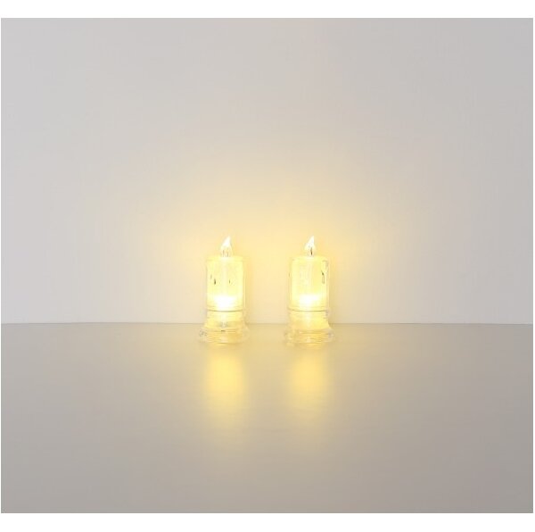 Globo 28075-2 - SADA 2x LED sviečka CANDLE LED/0,25W/3xLR1130