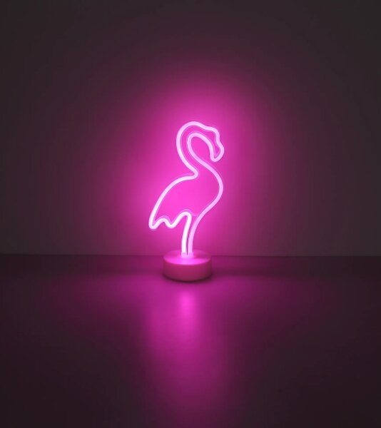 Globo 28064 - LED neonová stolná dekorácia FLAMINGO LED/2W/3xAA plameniak
