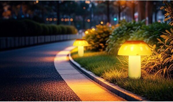 Aigostar - LED Solárne svietidlo LED/0,024W/1,2V 200 mAh 2700K IP44 hríbik