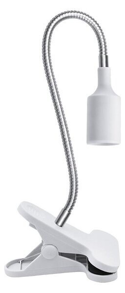 Flexibilná stolná lampa s klipom PLANTY 1xE27/30W/230V biela