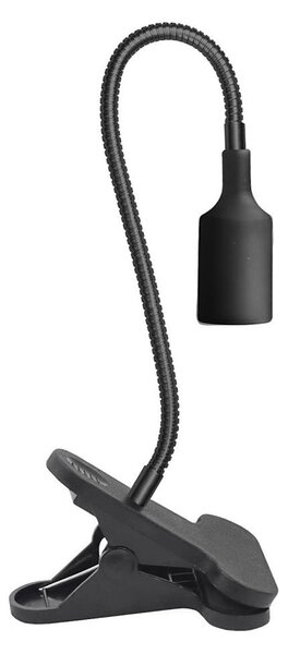 Flexibilná stolná lampa s klipom PLANTY 1xE27/30W/230V čierna