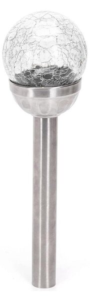 Aigostar - LED solárna lampa LED/0,006W/1,2V 37,8cm chróm 2700K IP44