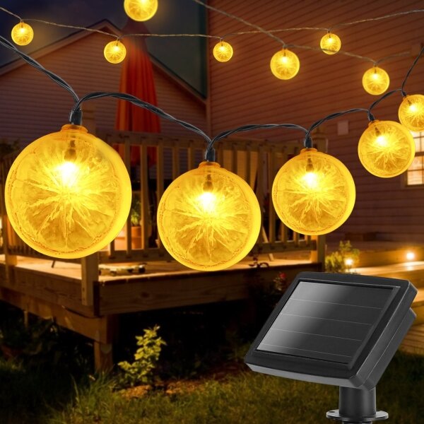 Aigostar - LED solárny reťazec 10xLED/3,8m IP44 teplá biela