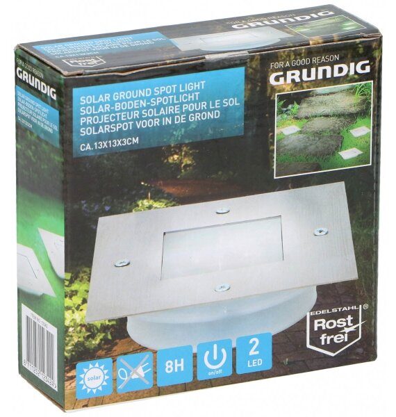 Grundig - LED solárne zapustené svietidlo 2xLED/1,2V 600 mAh IP44