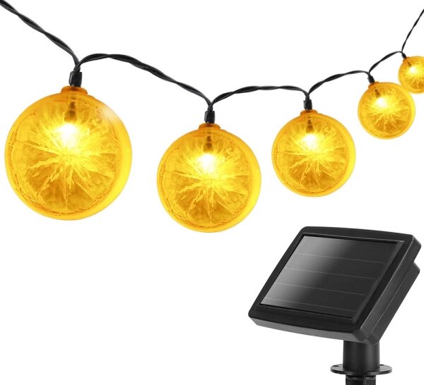 Aigostar - LED solárny reťazec 10xLED/3,8m IP44 teplá biela