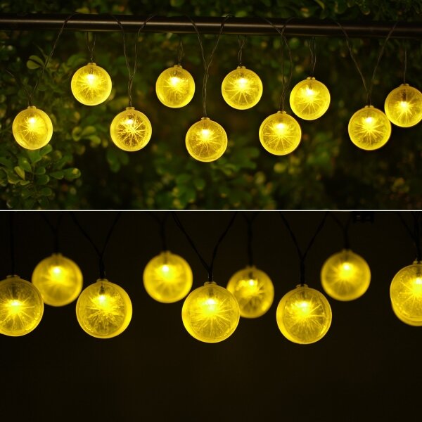 Aigostar - LED solárny reťazec 10xLED/3,8m IP44 teplá biela