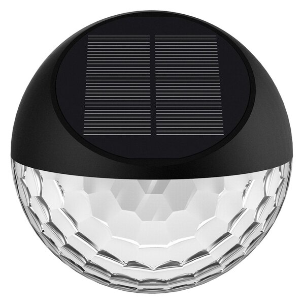 Aigostar LED RGB solárne nástenné svietidlo 2W/1,2V čierne IP44