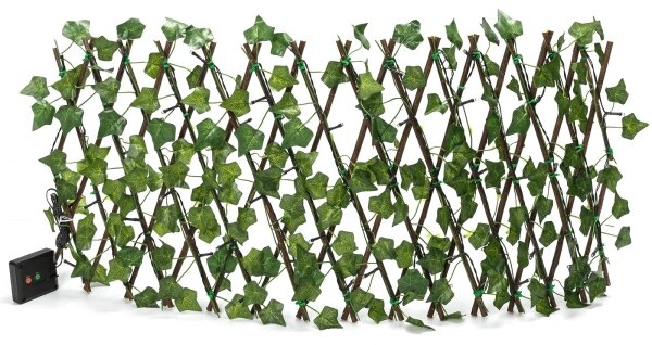 Aigostar - LED Solárna dekorácia 56xLED/2x0,4m IP65 teplá biela ivy