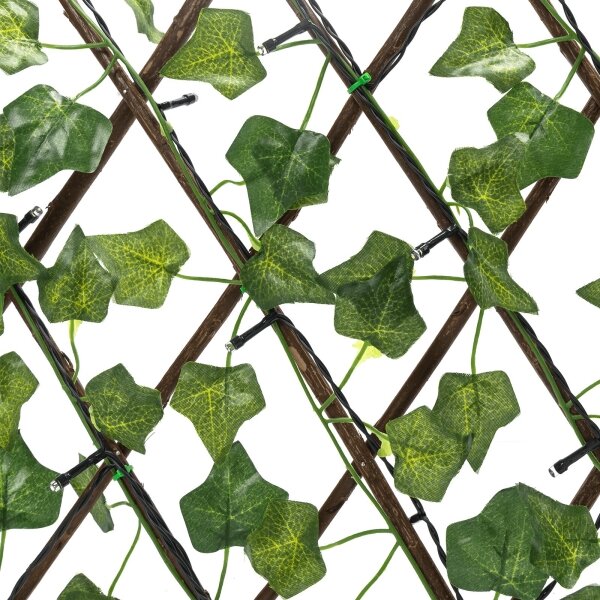 Aigostar - LED Solárna dekorácia 56xLED/2x0,4m IP65 teplá biela ivy