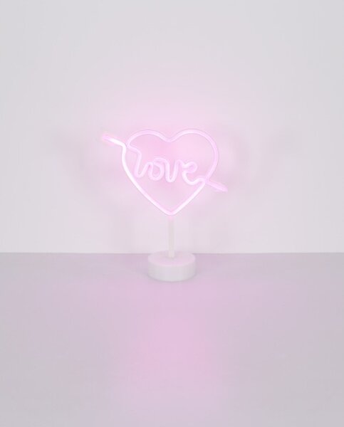 Globo 28066 - LED neonová stolná dekorácia ARMOR LED/2W/3xAA srdce