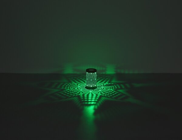 Globo 21018G - LED RGB dotyková stolná lampa AMIYAH LED/1W/5V 500 mAh sivá