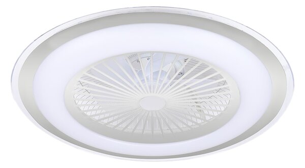 Stropné LED svietidlo Zephyr, 1x LED 48w, 3000-6000k, s, s ventilátorom a ovládačom