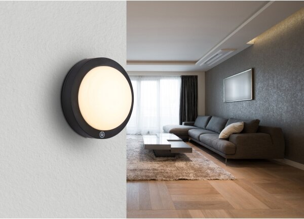 Globo 12379A - LED nástenné svietidlo LASSE 1,2W/3,7V pr.15 cm 1800 mAh