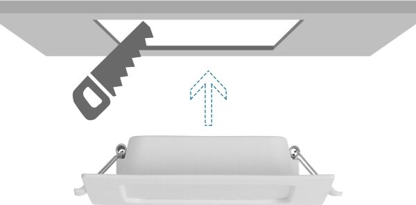 Aigostar - Zapustené LED svietidlo LED/6W/230V 3000K 12x12 cm biele
