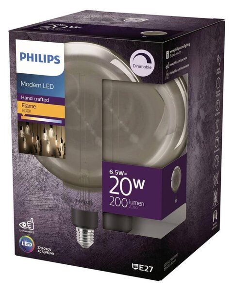 LED stmievateľná žiarovka FILAMENT G200 E27/6,5W/230V 1800K